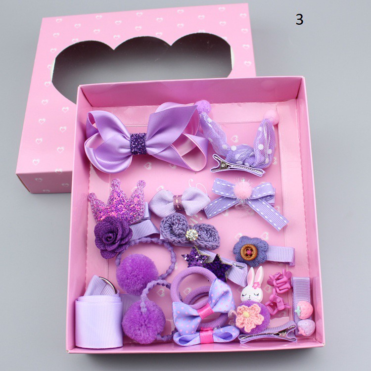 Kẹp tóc 18 chi tiết kèm hộp