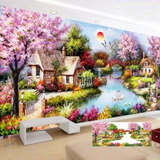 Tranh đính đá tổ ấm hạnh phúc kt 160*75cm