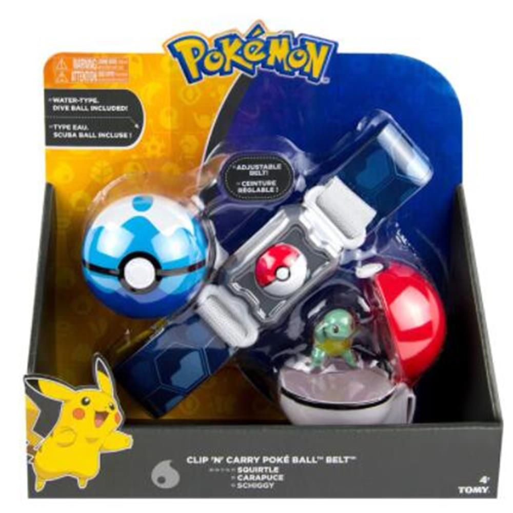Bộ đồ chơi gồm thắt lưng và bóng poke chứa mô hình pokemon nhiều kiểu tùy chọn làm quà tặng cho bé