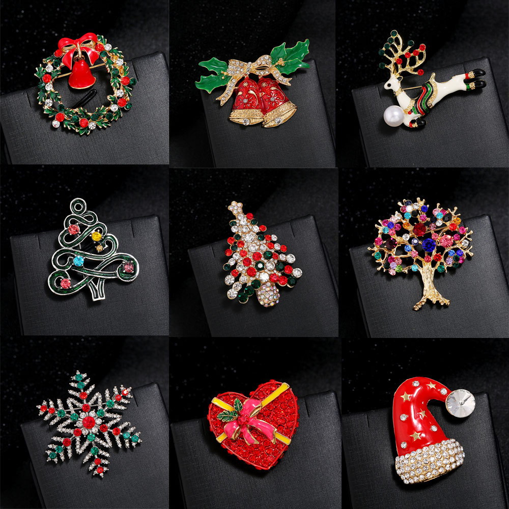 Ghim cài áo phong cách Giáng sinh đáng yêu dễ thương