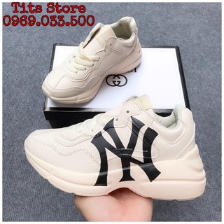 Giày thể thao chunky ny vàng kem🎁tặng tất+hộp