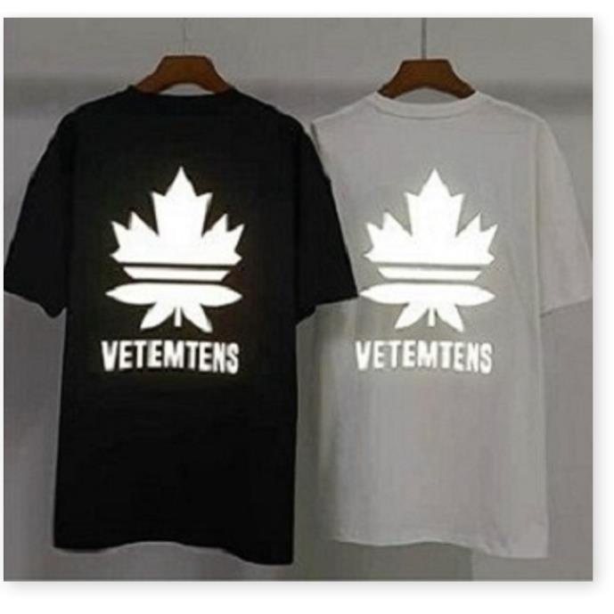 Áo thun nam nữ form rộng tay lỡ in phản quang lá Phong Canada, Áo phông thời trang mùa hè | BigBuy360 - bigbuy360.vn