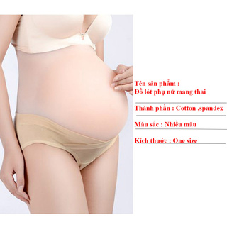 4 Quần lót bầu và sau sinh su đúc cạp chéo thông hơi đồ lót chip bà bầu