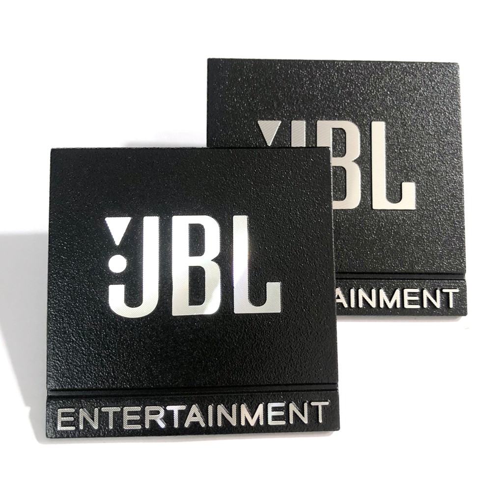 02 cái tem nhôm dán thùng loa JBL, kích thước 5cm kim loại cao cấp