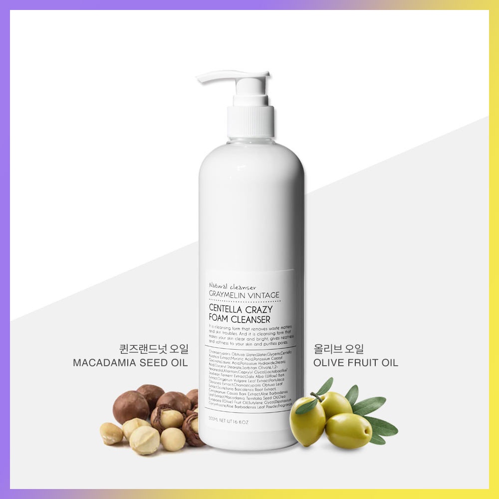 Sữa Rửa Mặt Tạo Bọt CENTELLA CRAZY FOAM 500ml