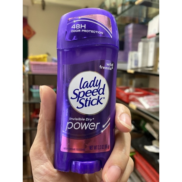 Sáp Lăn Khử Mùi Nữ Khô Thoáng, Thoải Mái, Dễ Chịu Lady Speed Stick 65gr