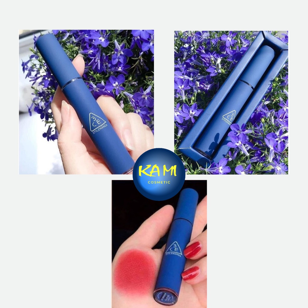 Son kem lì siêu mịn 3ce vỏ xanh speak up velvet lip tint đỏ đất mùi thơm dễ chịu -KAMI