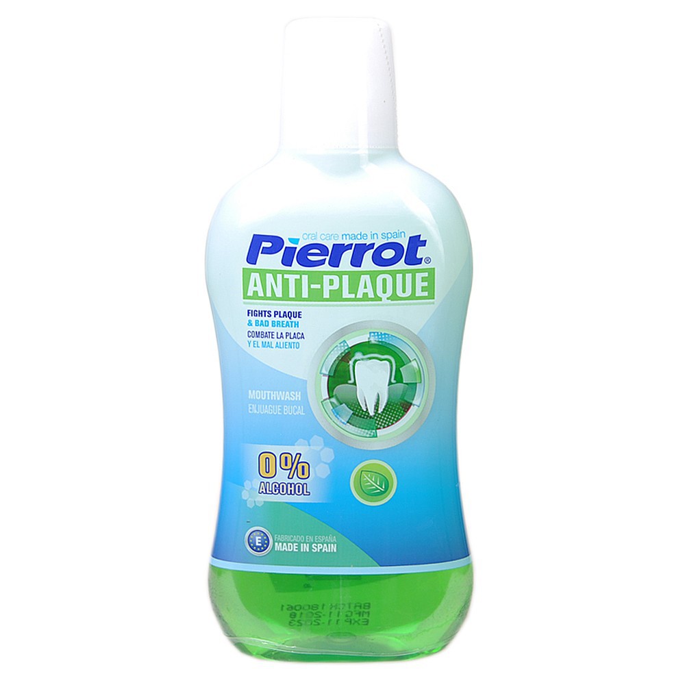 Nước súc miệng diệt khuẩn chống hình thành mảng bám Pierrot 500ml nhập khẩu tây ba nha