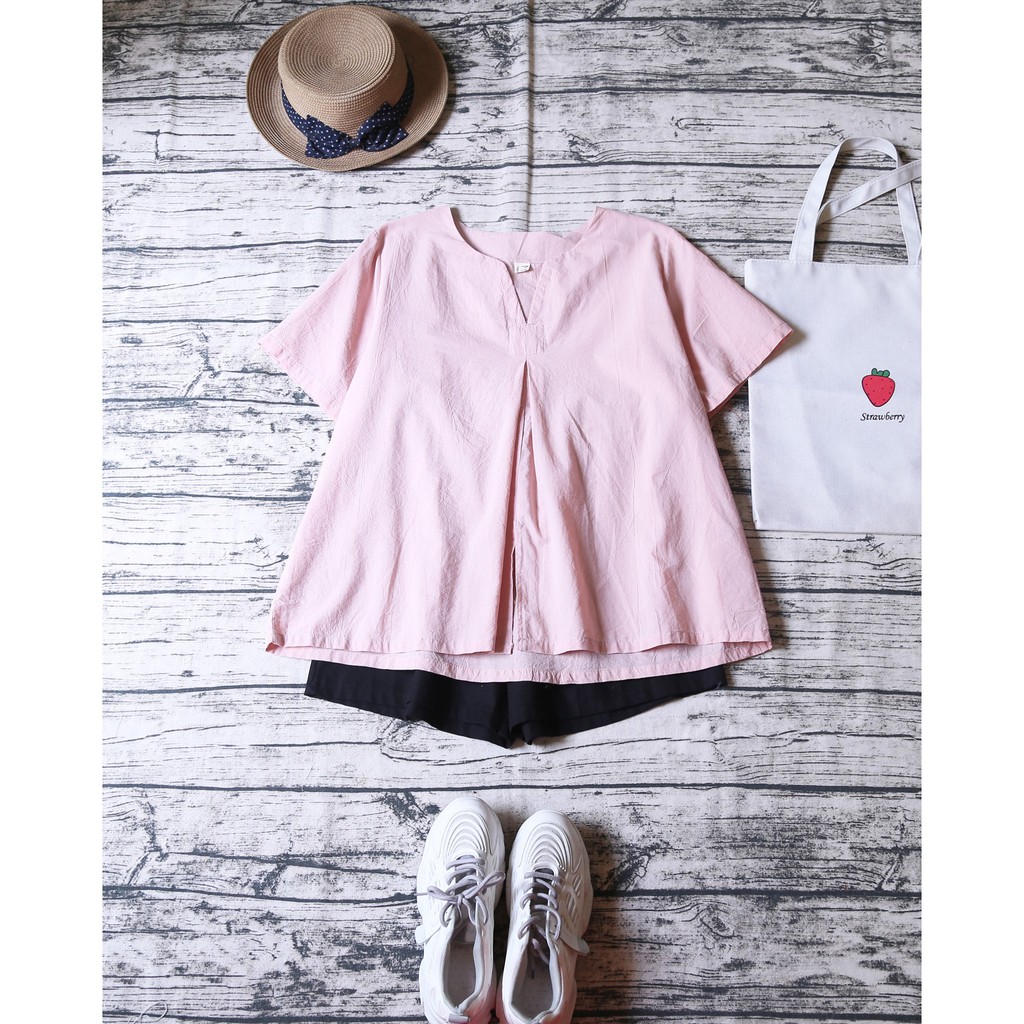 ÁO MORI TRƠN BABYDOLL XẺ VẠT