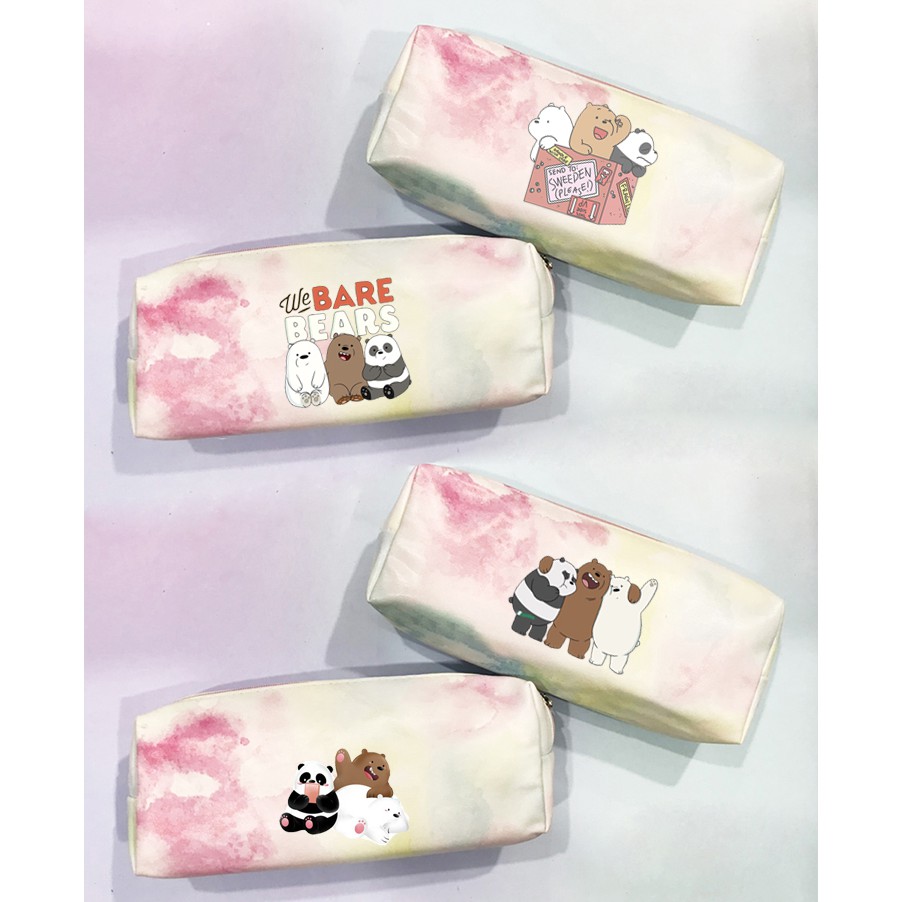 hộp bút màu loang ba anh em gấu HBDL30 bare bear cute dễ thương hoạt hình idol thần tượng