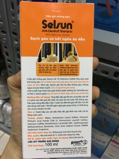 Dầu gội sạch gàu,nấm Selsun