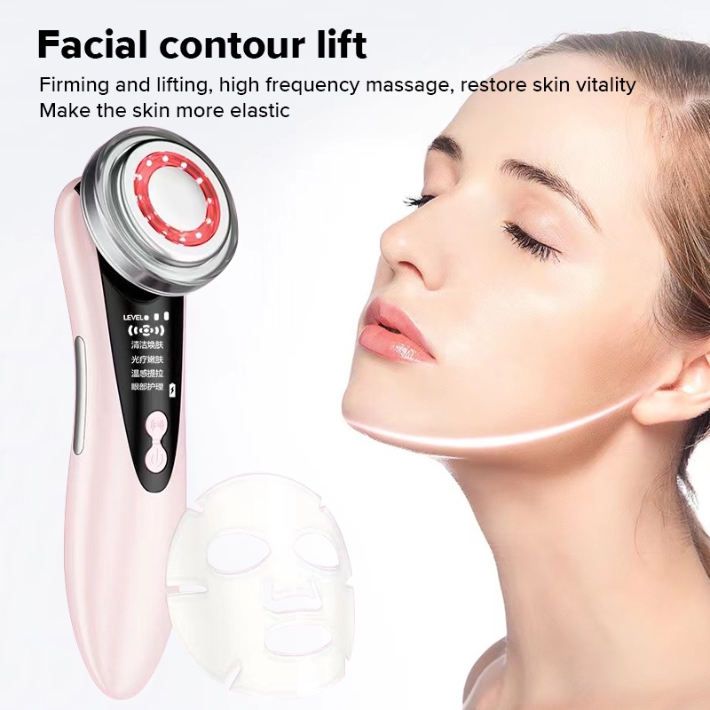 Máy mát xa mặt Ubeator 4 trong 1 có đèn LED giúp cải thiện quầng thâm và chống nếp nhăn
