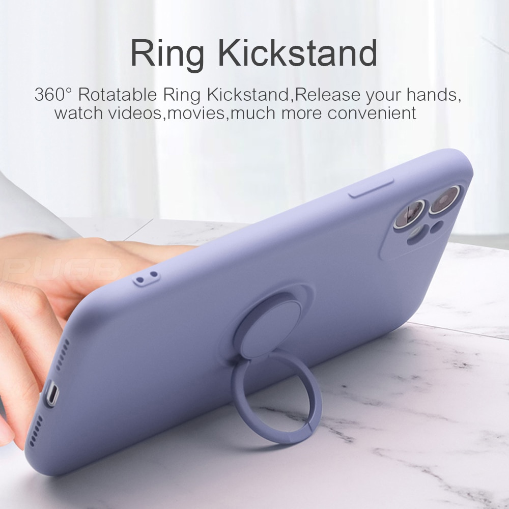 Ốp điện thoại silicon mềm có giá đỡ bảo vệ camera cho iPhone 12 11 Pro Max iphone SE 2020 X XS MAX XR 8 7 Plus | BigBuy360 - bigbuy360.vn