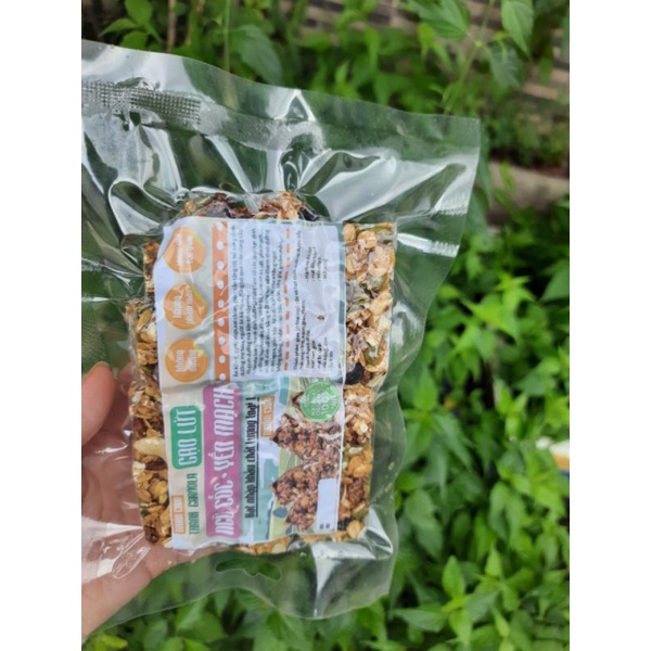 đồ ăn giảm cân-Thanh granola gạo lức ngũ cốc-yến mạch 100gr