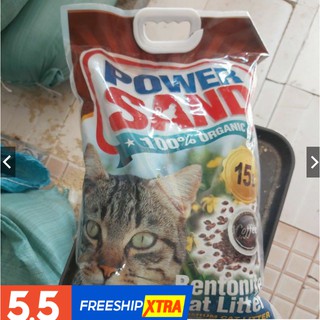 [8L] Cát vệ sinh cho mèo Power Sand túi 8L