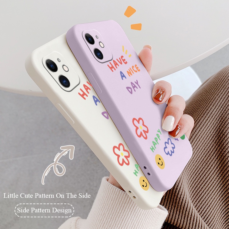 NOHON phone Casing For SAMSUNG S8 S9 S10E LITE S20 FE ULTRA S21 PLUS happy day Anti-Scratch Non-Slip Anti-Drop Case