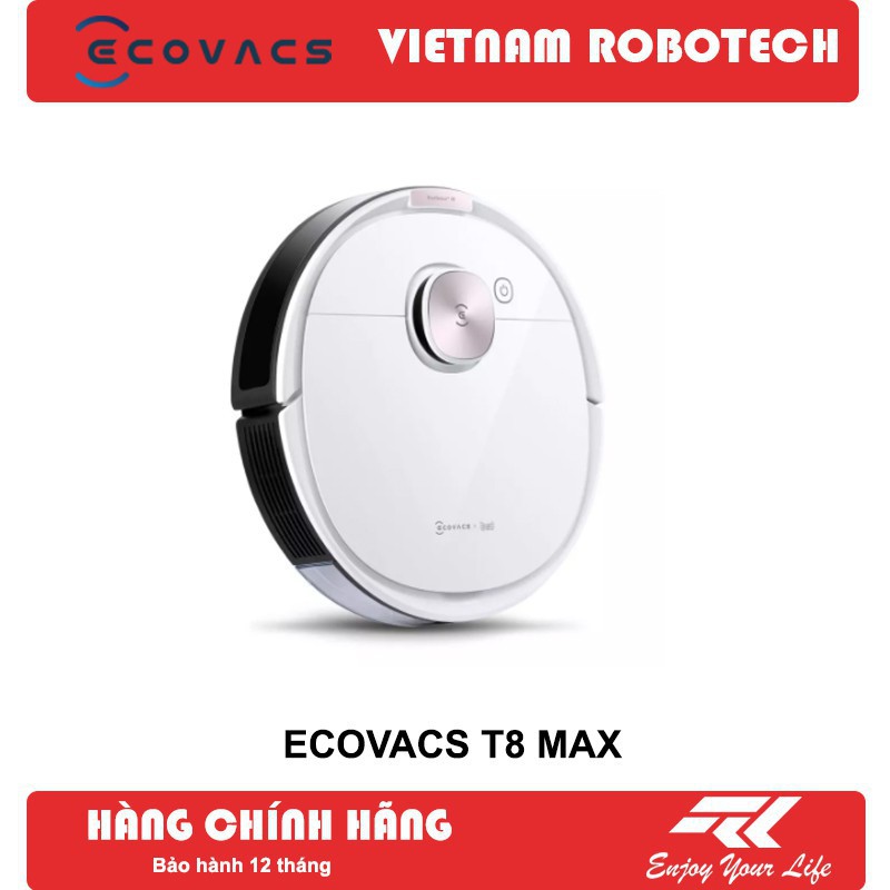 Robot hút bụi lau nhà Ecovacs Deebot T8 Max, New 100%, VIETNAMROBOTECH