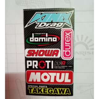 Tem logo ---King Drag--Domino--Showa--proti---motul