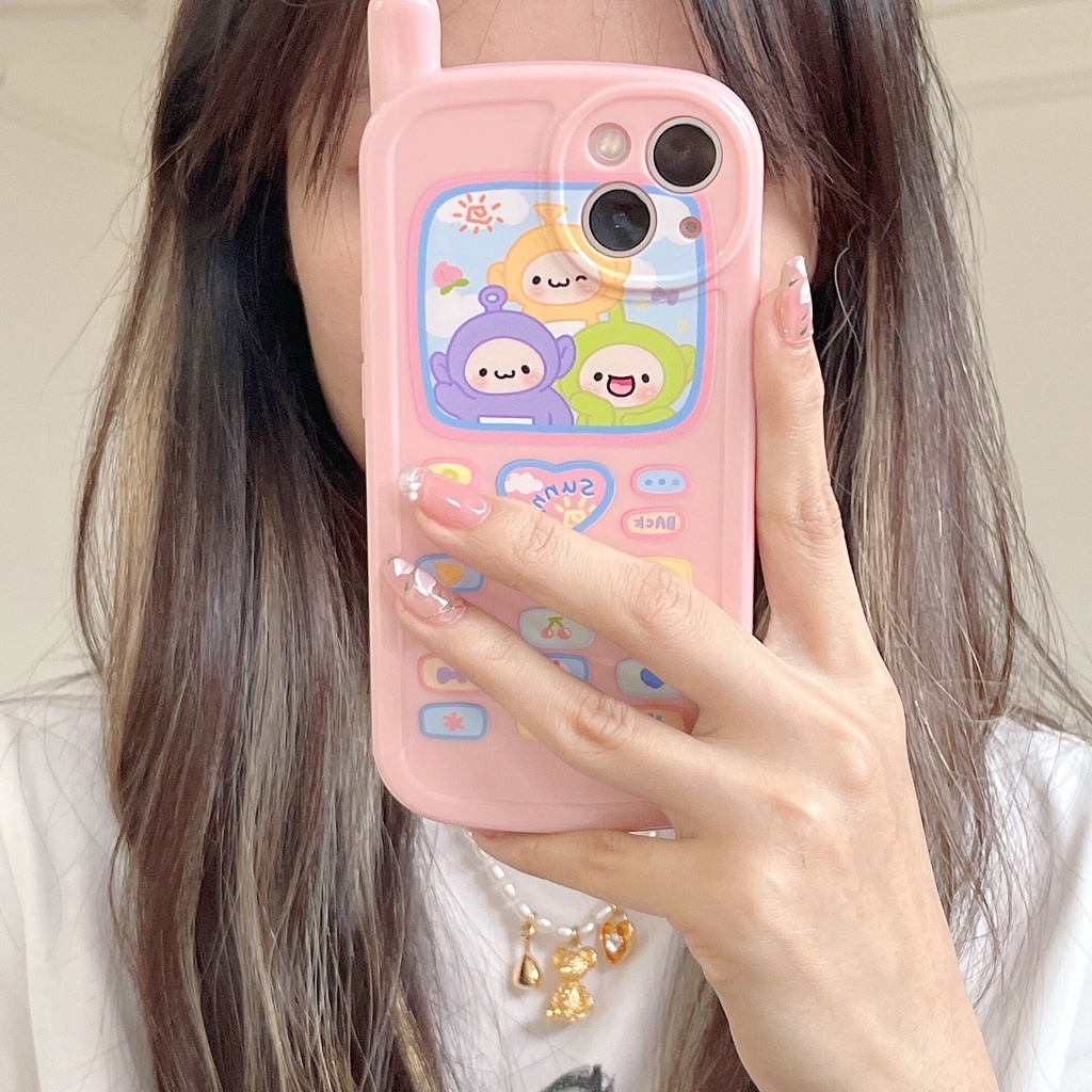 Ốp Điện Thoại Chống Sốc In Hình Teletubbies Dễ Thương Cho Iphone