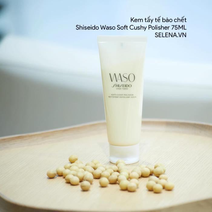 Kem tẩy tế bào chết Shiseido Waso Soft Cushy Polisher 75ML