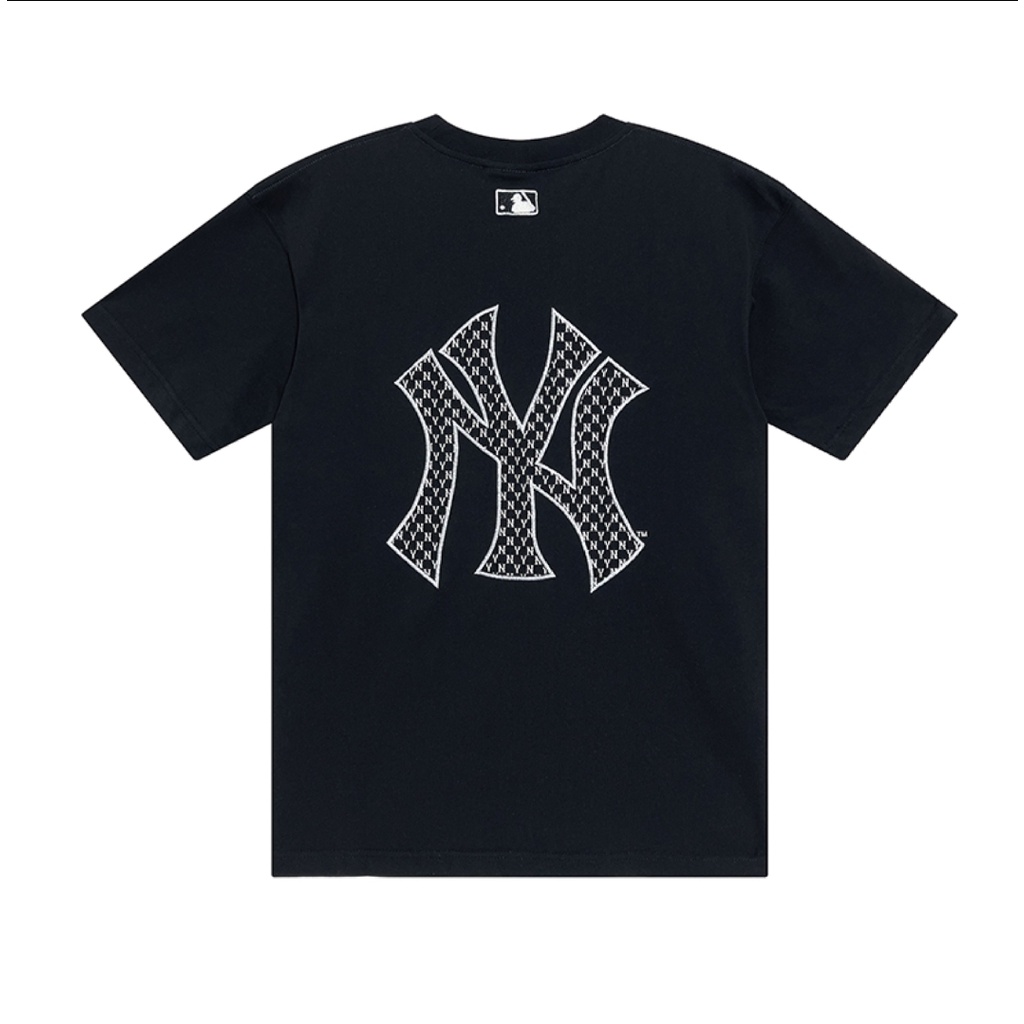 ❤❀  ❤ Áo Thun Cotton Ngắn Tay Thêu Họa Tiết MLB NY Cá Tính Cho Nam Nữ