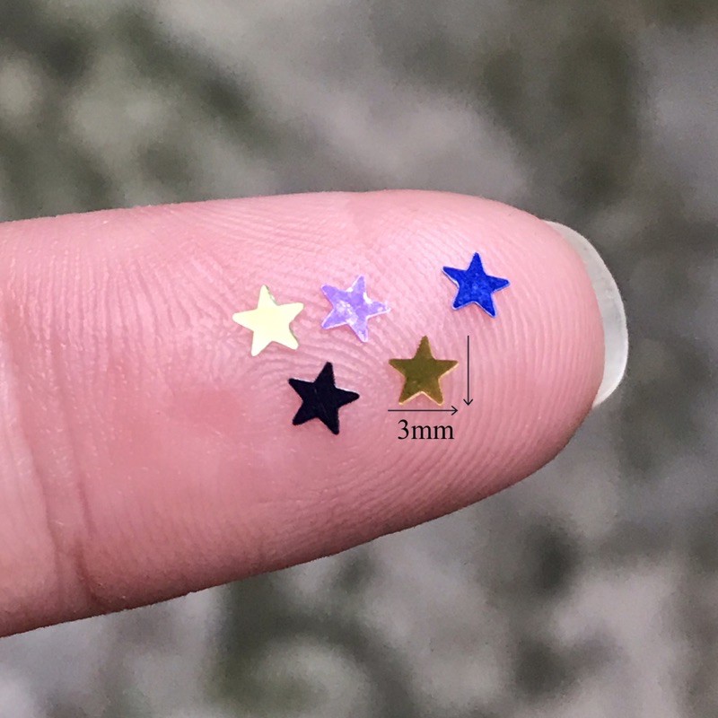 Sequin kim tuyến ngôi sao trang trí móng