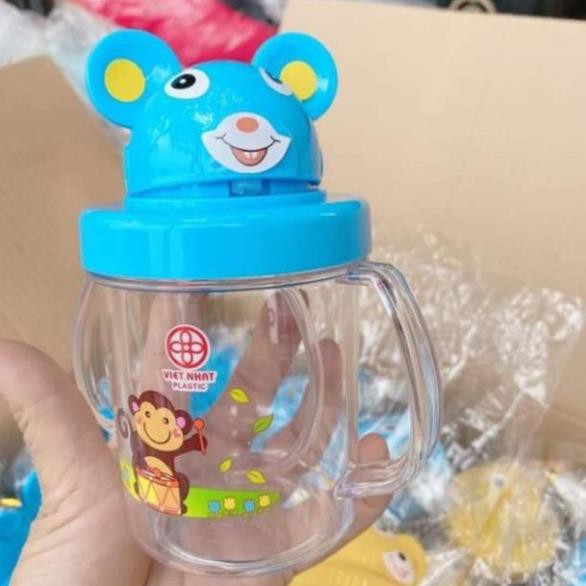{ HÀNG CAO CẤP}Cốc Tập Hút Nước Cho Bé Có Tay Cầm Và Ống Hút Nhựa Việt Nhật 280ml - Made in Việt Nam
