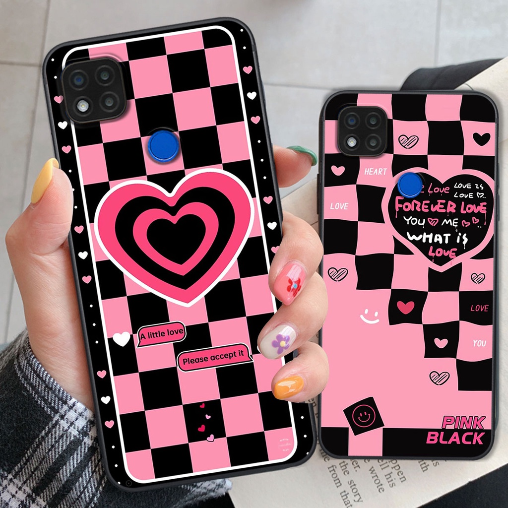 Ốp lưng Xiaomi Redmi 9C màu hồng dễ thương