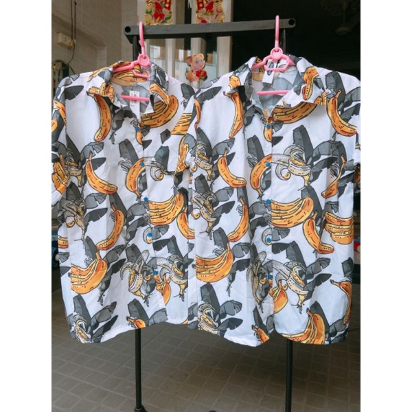 Áo Sơ Mi Tay Ngắn Unisex Cổ Bẻ Phong Cách Hàn Quốc Freesize