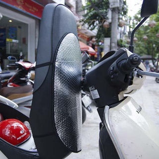Miếng che yên xe máy chống nắng 2 mặt phản quang