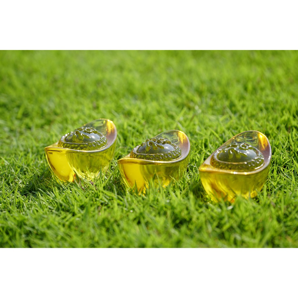 Thỏi vàng Thần Tài Kim Nguyên Bảo tài lộc lưu ly - Nhiều cỡ | BigBuy360 - bigbuy360.vn