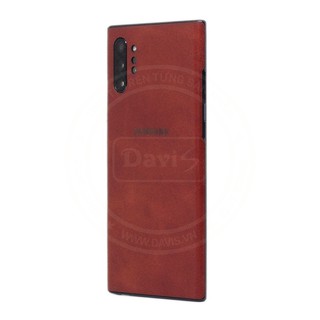 Miếng dán da bò thật cho Samsung Galaxy Note 10 Plus - Note 10 Thương hiệu Davis