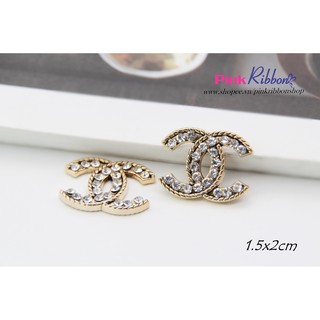 Charm đính đá chữ X mạ xi dùng trang trí may mặc, phụ kiện thời trang, phụ liệu may mặc, phụ kiện tóc, DIY