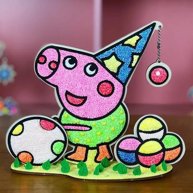 (Hàng Sẵn TP.HCM) Đồ chơi tô màu tranh mút xốp,Tranh tô màu bọt xốp Slime Gỗ 3D, Gỗ Slime cho bé tự ý sáng tạo.