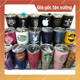 [HOT+FREE SHIP] [GIAO MÀU,MẪU NGẪU NHIÊN] Bộ ly giữ nhiệt + ống hút inox + túi đựng chống sốc