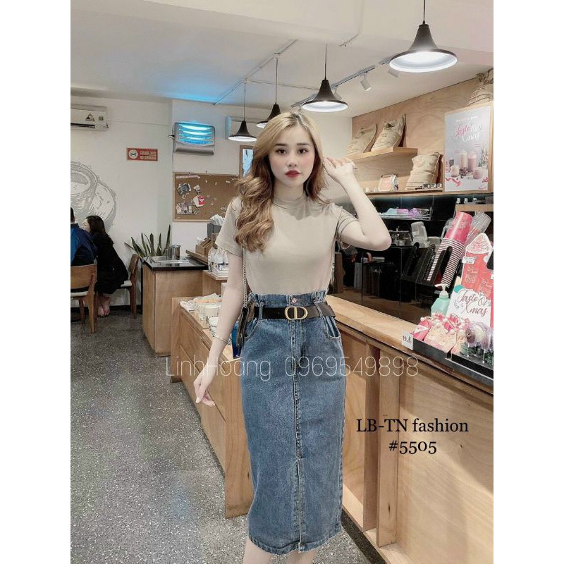 Chân váy Jean dáng dài siêu hot TV5505 | BigBuy360 - bigbuy360.vn