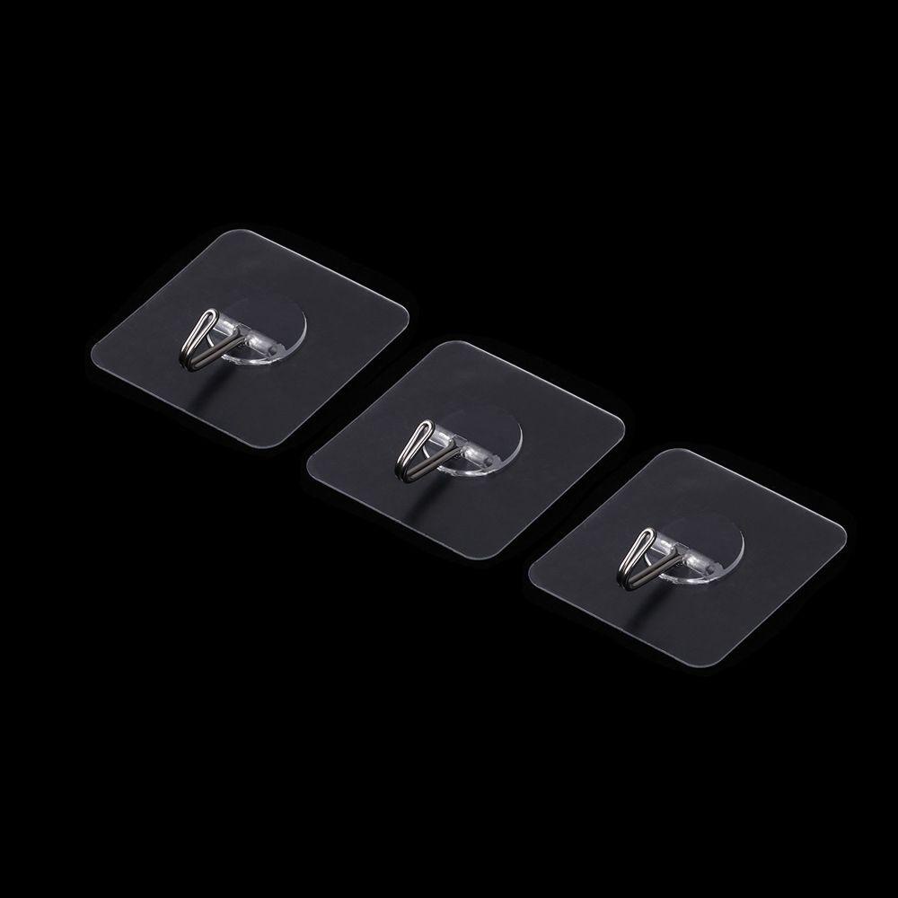SUYO Set 1 / 2 / 5 Móc Treo Đồ Dán Tường Trong Suốt Chống Nước