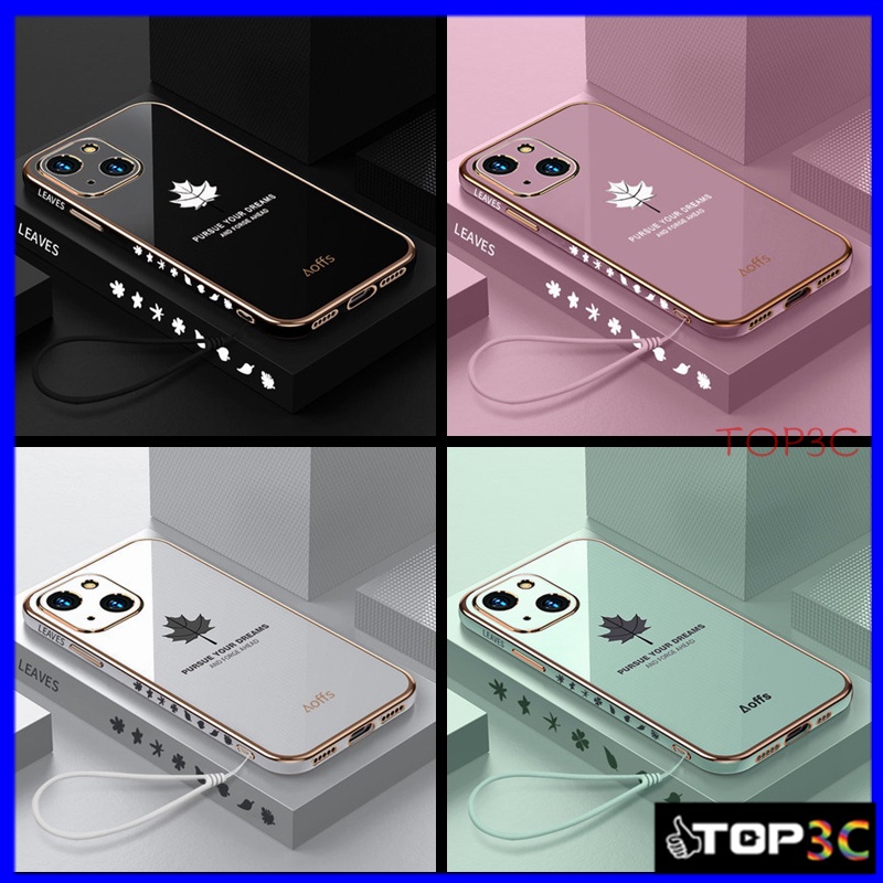 Ốp lưng iPhone 13 Ốp Điện Thoại Hình Lá Phong Cho iphone 13 pro max 12 pro max 11 pro max FY