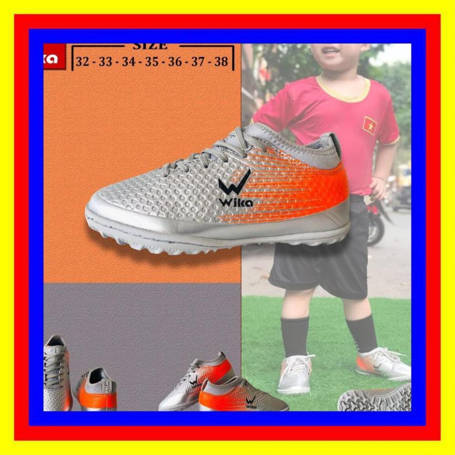 [ Rẻ Vô Địch ] Giày bóng đá trẻ em Wika Kid Flash,giày thể thao trẻ em chính hãng
