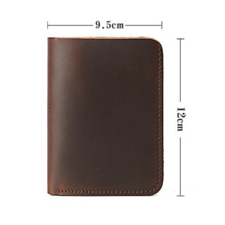 Ví Da Handmade - Ví Đứng Da Thật Nguyên Miếng