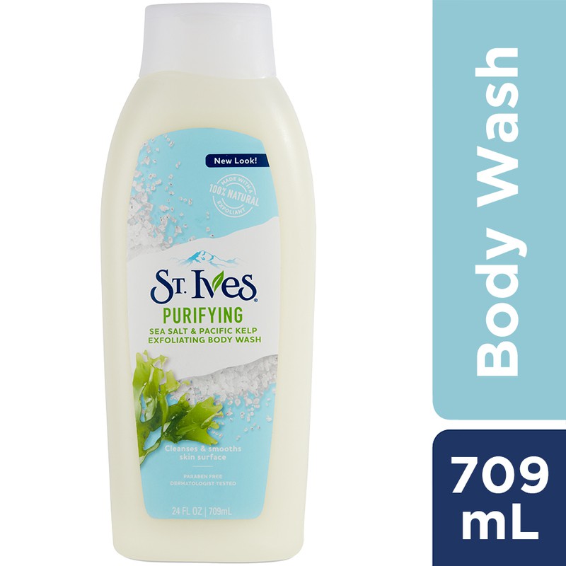 Sữa Tắm Tẩy tế Bào Chết St. Ives Muối Biển Purifying Sea Salt Exfoliating Body Wash 709ml