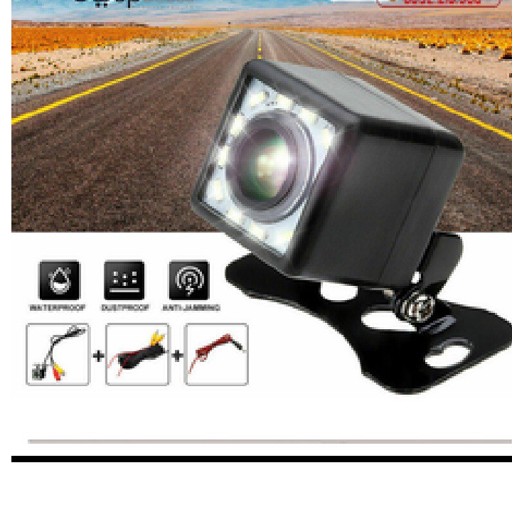 Camera Lùi Dành Cho Ô Tô Chống Nước 12 LED