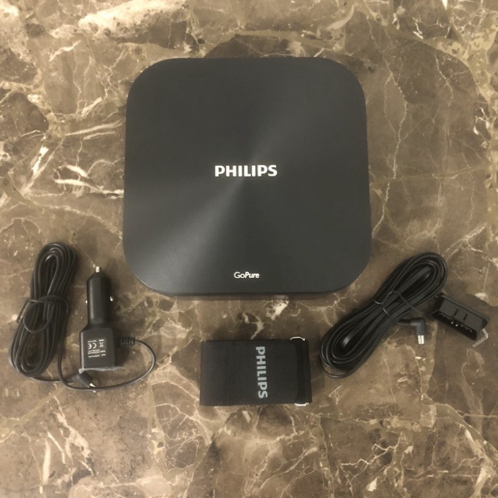 Máy lọc không khí, khử mùi trên xe ô tô cao cấp thương hiệu Philips GP9101 - Hàng Nhập Khẩu Chính Hãng