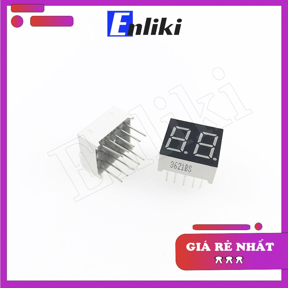 Led 7 thanh 0.36inch 2 Số màu đỏ (Katot Chung)
