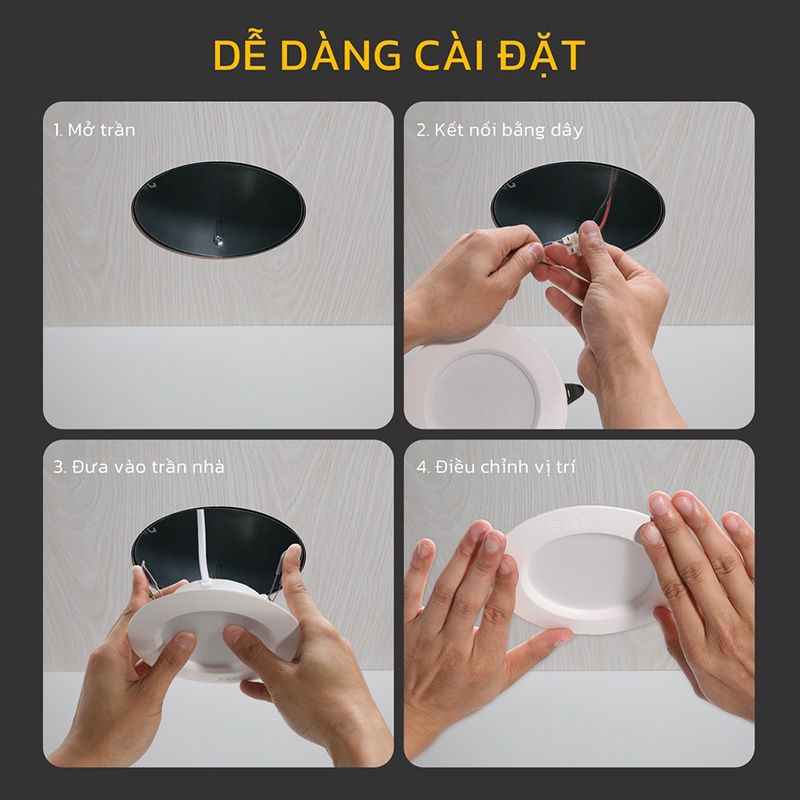 Đèn led panel âm trần tròn siêu mỏng 6w 9w 12w ánh sáng trắng Tiết kiệm điện và độ sáng cao giá xưởng Bảo hành 12 tháng