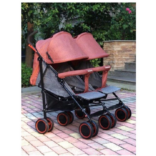 XE ĐẨY ĐÔI CHO BÉ DU LỊCH CAO CẤP TAY CONG