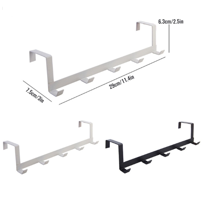 ✿ Giá Treo Áo Khoác / Áo Khoác Chống Thấm Nước Kèm 5 Móc Treo Dễ Lắp Đặ