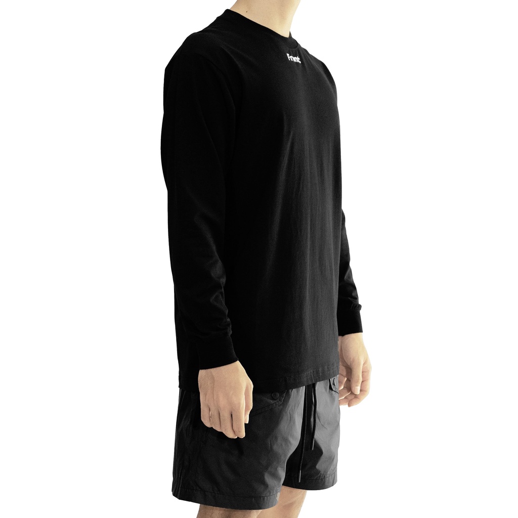 FRONT The Pawn Long Sleeve Tee D921 - BLACK ♟ Áo thun tay dài FRONT chất liệu Cotton màu đen