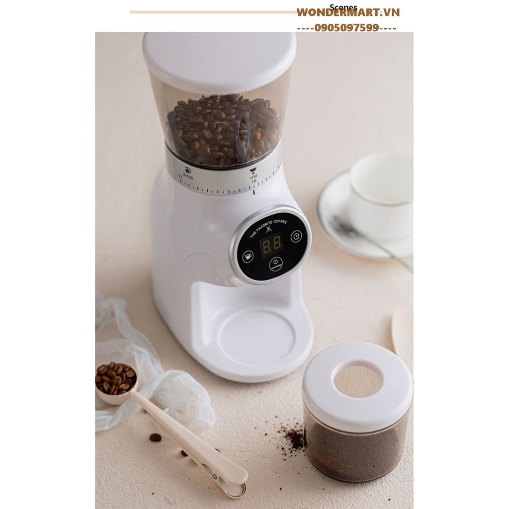 Máy xay cà phê THE FAVORITE COFFEE G01 trục xoắn 32 cấp độ mịn