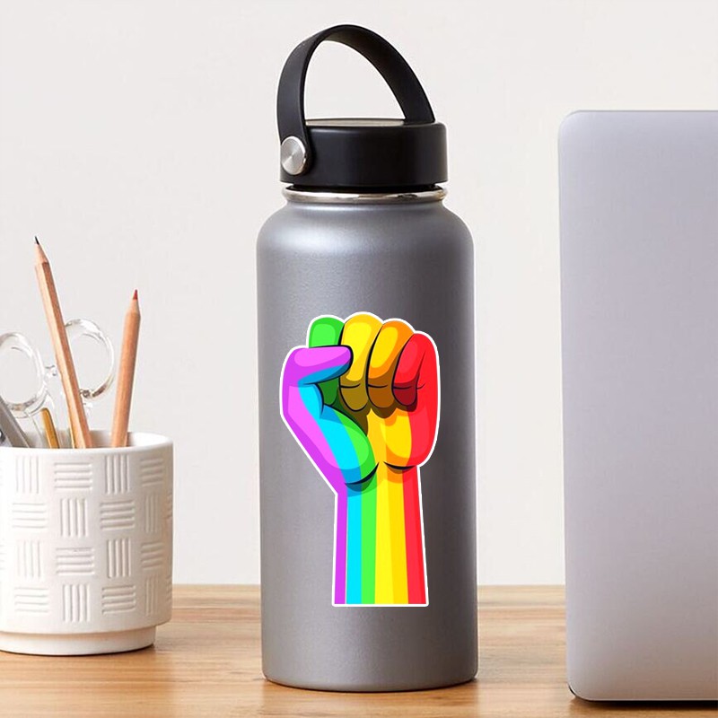 Sticker Chủ Đề 7 Sắc Cầu Vồng Chống Nước Cắt Sẵn | STK36 | Hình Dán Sticker Dán Mũ Bảo Hiểm Điện Thoại Laptop Bình Nước